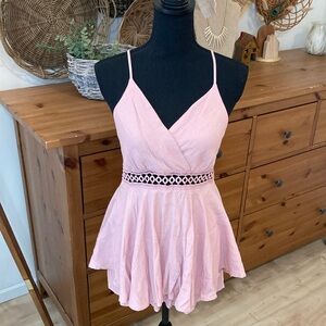 Love tree shorts romper